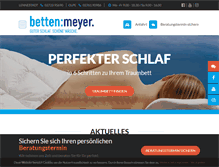 Tablet Screenshot of betten-meyer.de